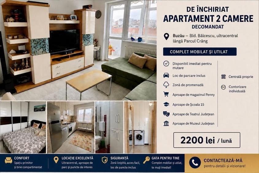 Apartament cu 2 camere decomandat în Crâng