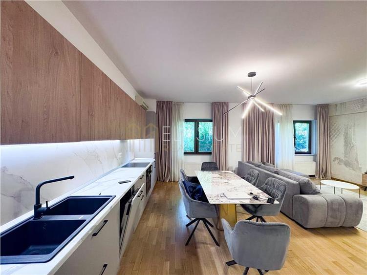 Apartament cu 4 camere decomandat, mobilat în Herăstrău