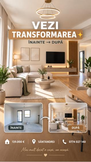Casă individuală cu 4 camere cu Canalizare în Sântandrei
