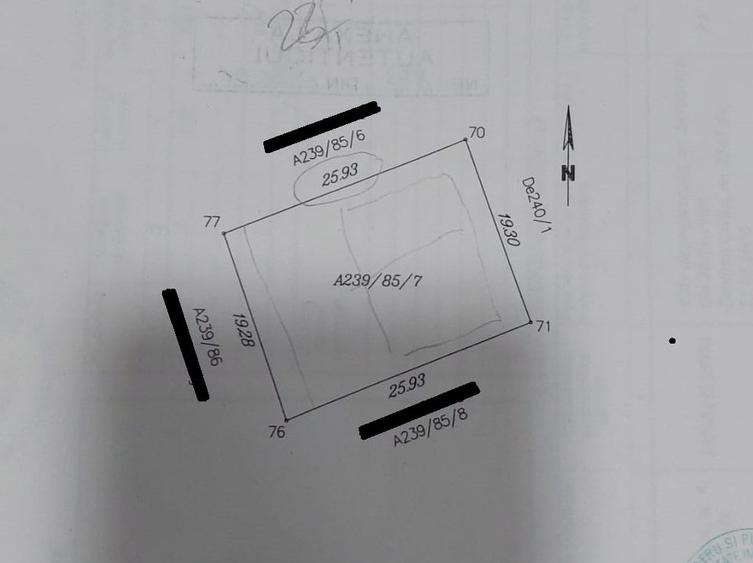 Teren Construcții intravilan de 500 mp, în Sud-Vest