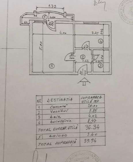 Garsonieră decomandată, mobilată în Brâncoveanu