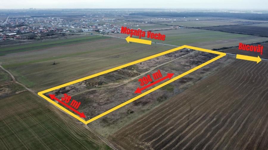 Teren Construcții extravilan de 15000 mp, în Moșnița Veche