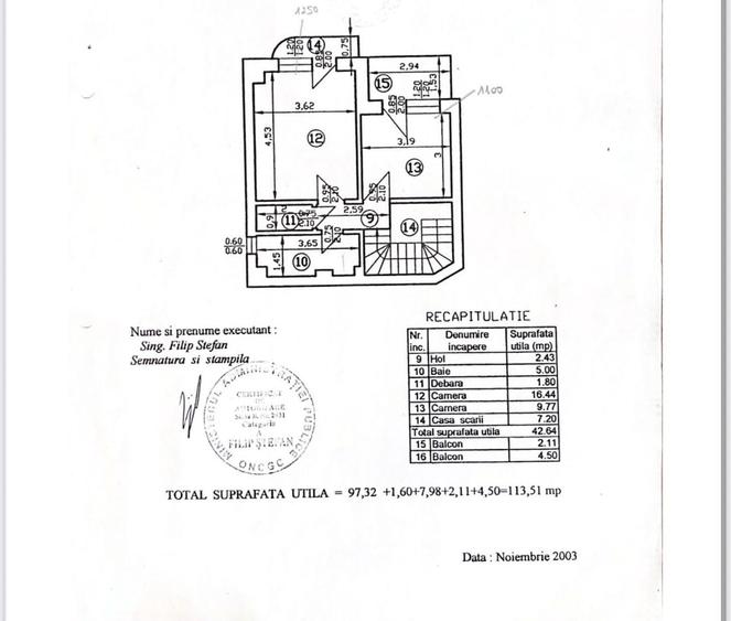 Apartament cu 4 camere în P-ța Unirii