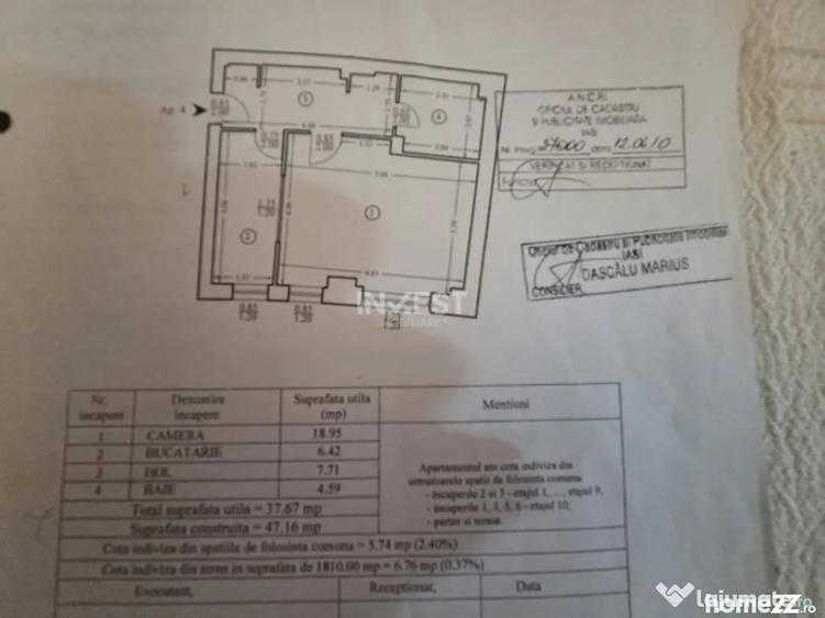 Garsonieră decomandată în Zimbru