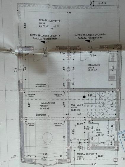 Casă individuală cu 4 camere cu Canalizare în Miroslava