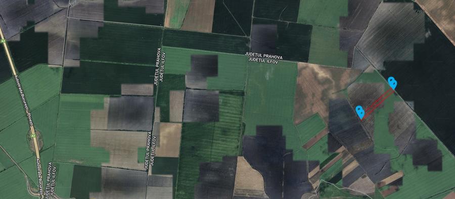 Teren agricol extravilan de 53211 mp, în Merii Petchii