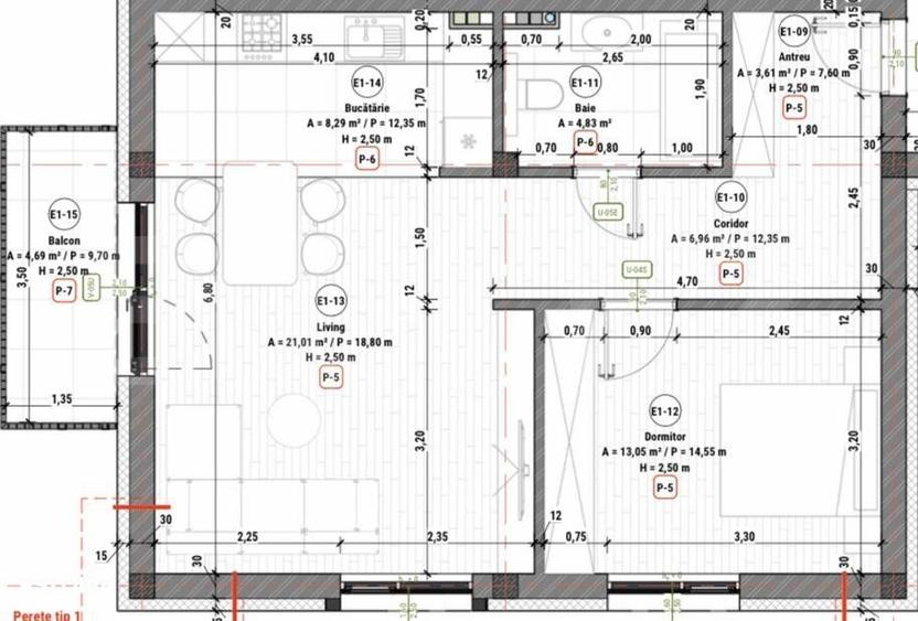 Apartament cu 2 camere decomandat în Urseni