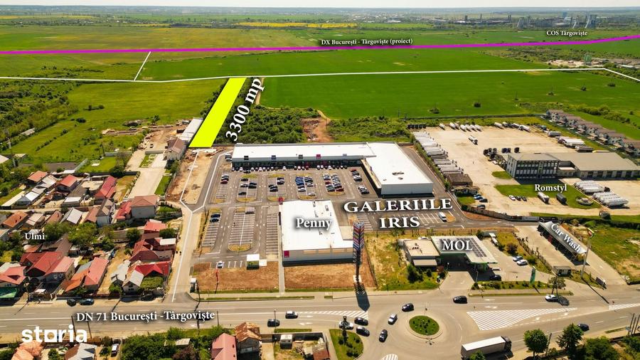 Teren de 3300 mp, în Centură