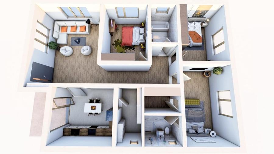 Casă individuală cu 4 camere cu Teren 685 Mp în Ostratu
