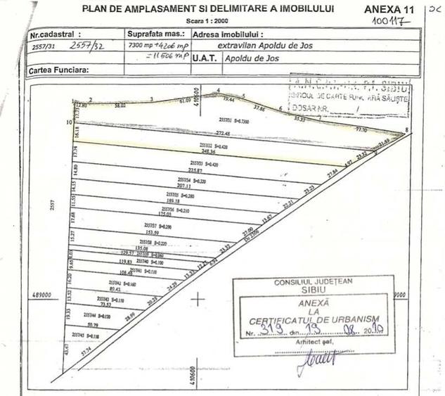 Teren de 26258 mp, în Apoldu de Jos