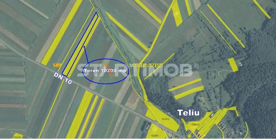 Teren de 10200 mp, în Teliu