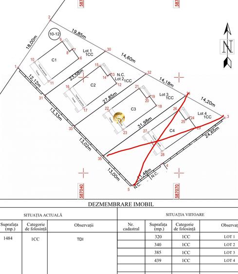 Casă individuală cu 4 camere cu Canalizare în Otopeni