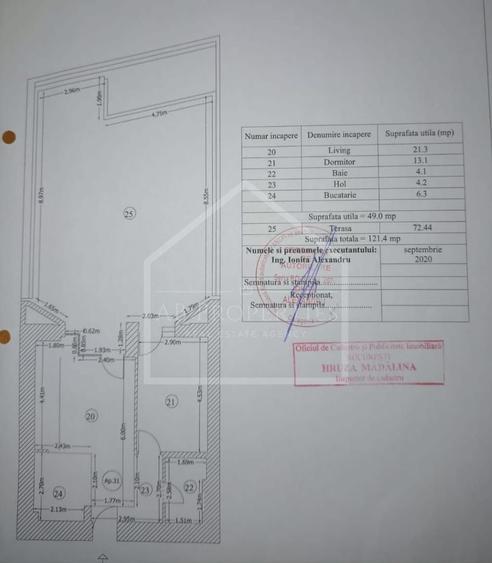 Apartament cu 2 camere decomandat în Barbu Văcărescu