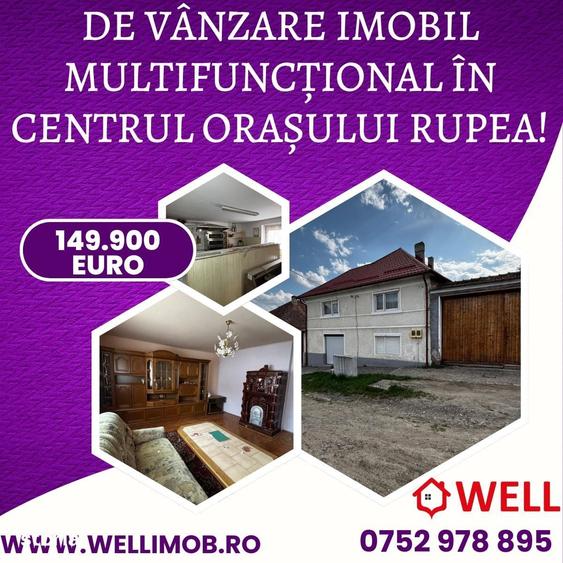 Casă cu 2 camere cu Teren 457 Mp în Central