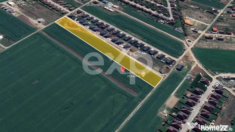 Teren 10.000mp parcelat Balotesti - 2