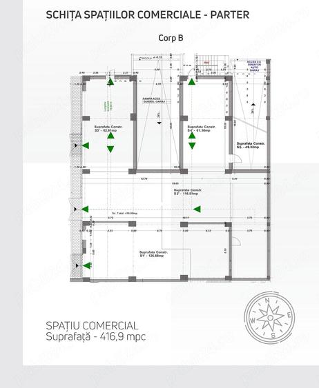 Spațiu comercial, în Central