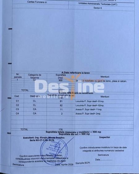 Casă individuală cu 3 camere cu Canalizare în Giulești