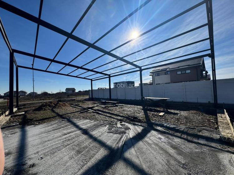 Teren cu dubla deschidere, autorizatie magazin si constructie metalica, Carcea