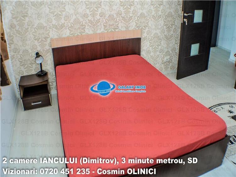 Apartament cu 2 camere semidecomandat, mobilat în Iancului