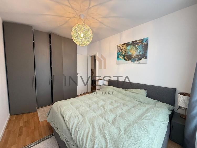 Apartament cu 2 camere semidecomandat, mobilat în Între Lacuri