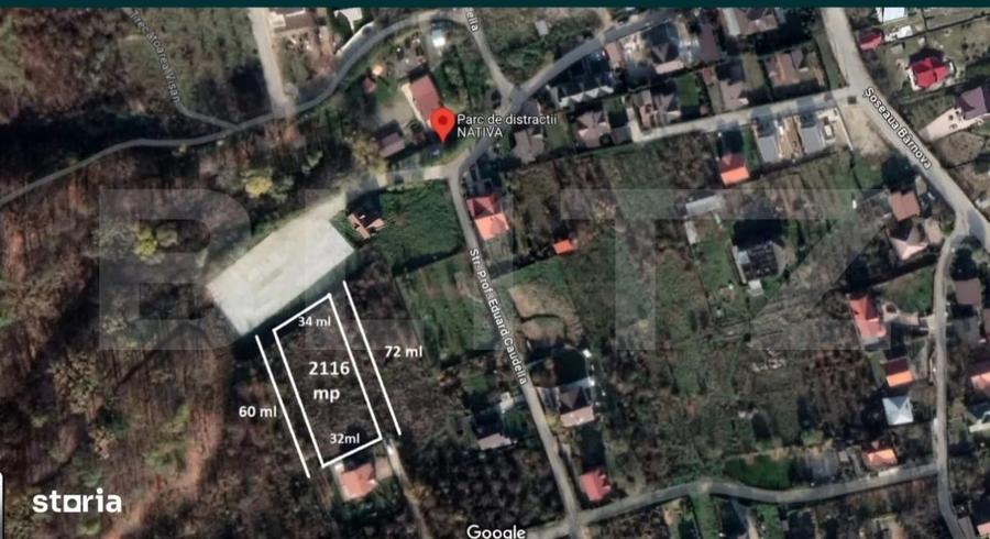 Teren Construcții intravilan de 2346 mp, în Bucium