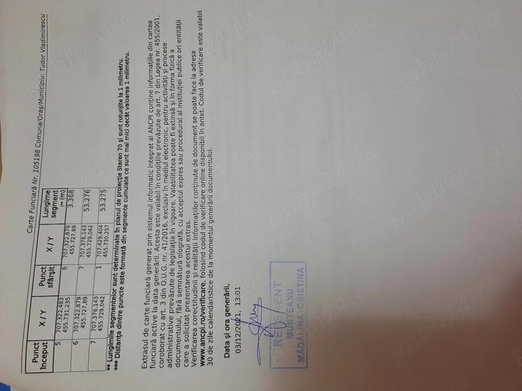 Teren de 4500 mp, în Central