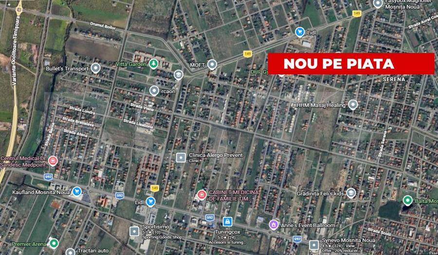 Teren Construcții intravilan de 822 mp, în Moșnița Nouă