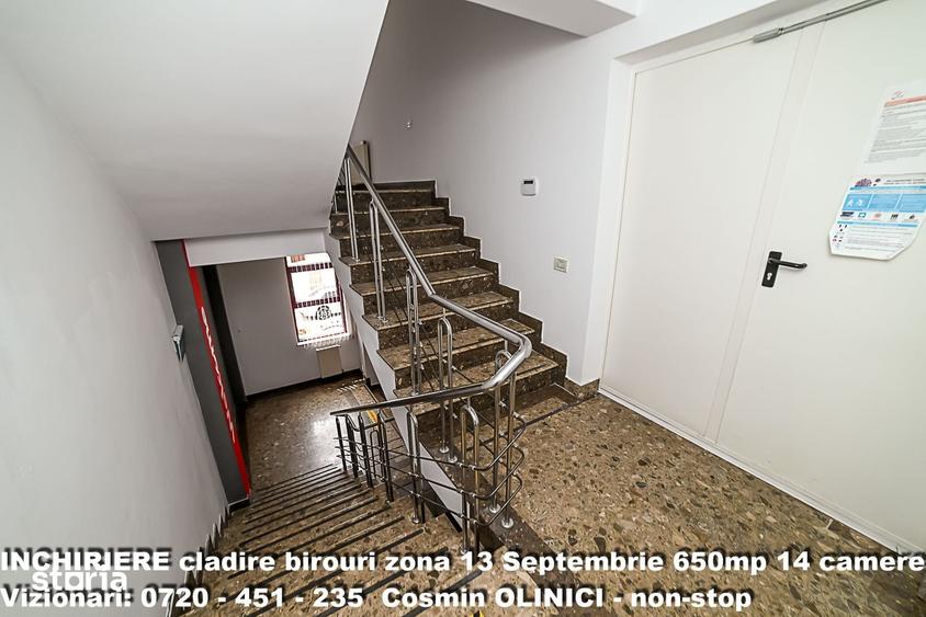 Spatii birouri de inchiriat zona 13 Septembrie I S+P+3 I 650 util - 17