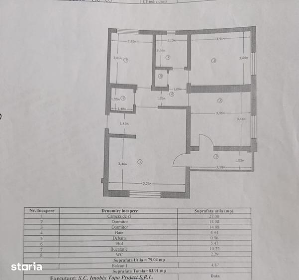 Apartament cu 3 camere în Găvana