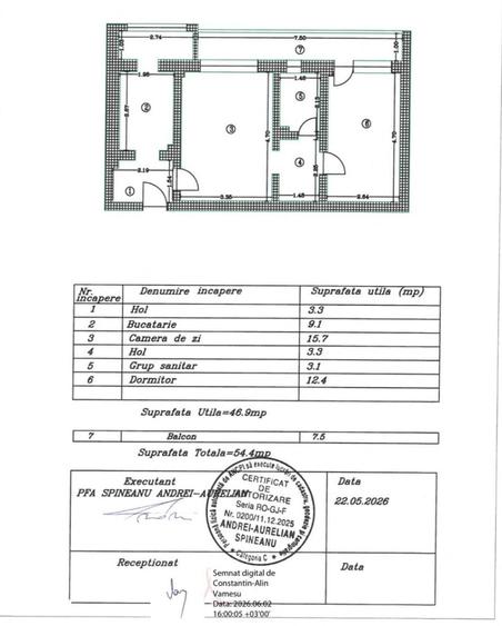 Apartament cu 2 camere în Central
