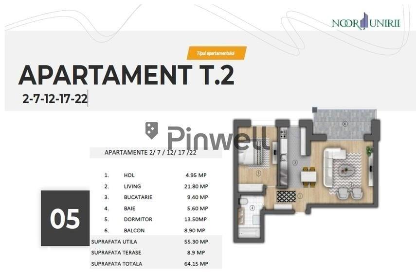 Apartament cu 2 camere în Crângași