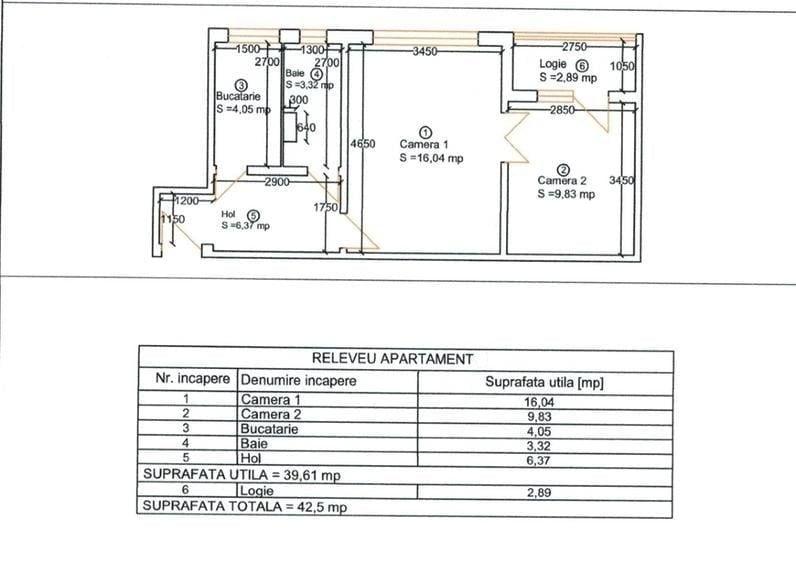 Apartament cu 2 camere semidecomandat în Girocului
