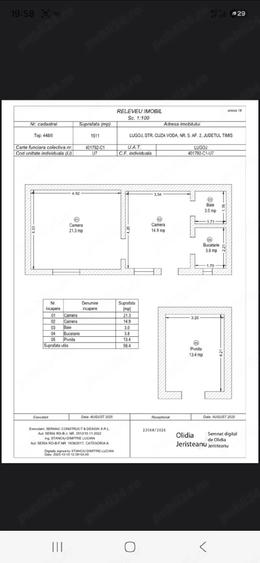Apartament cu 2 camere decomandat în Ultracentral