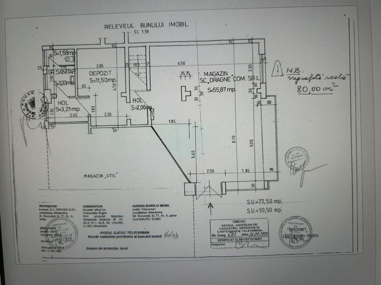Spațiu comercial, de 77 mp, în Ultracentral