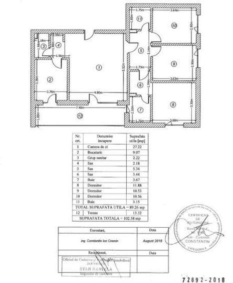 Apartament cu 4 camere decomandat, mobilat în Băneasa