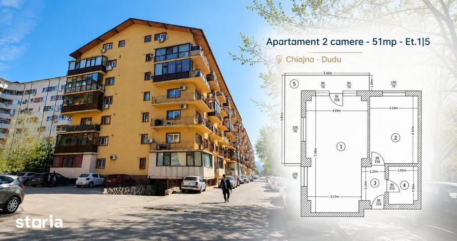 Apartament 2 camere - 51mp - Et.1|5, Chiajna - Dudu - 1