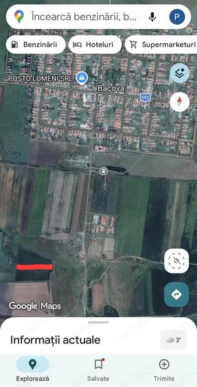 Teren de 5000 mp, în Bacova