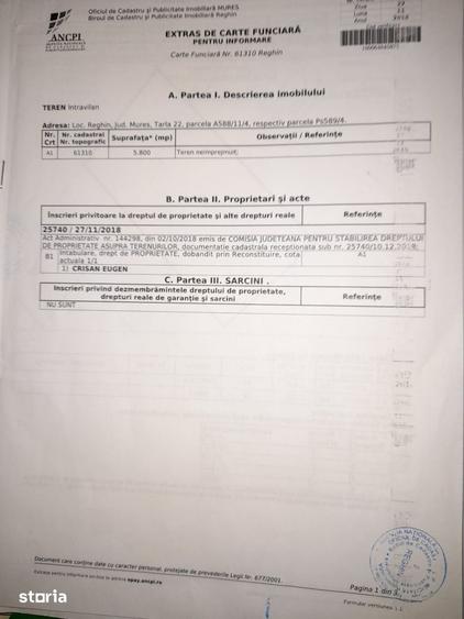 De vanzare teren intravilan Reghin - 7