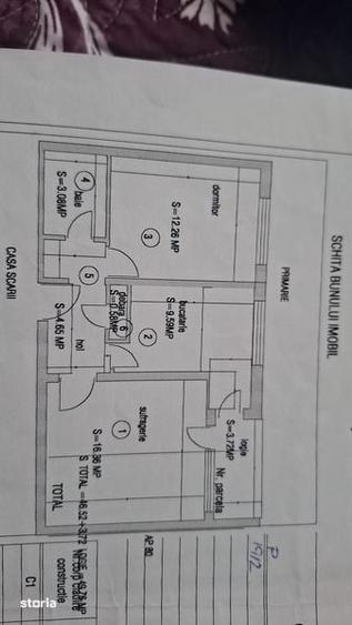 Apartament cu 2 camere decomandat în Gugești