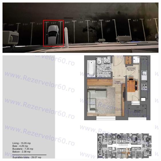 Inchiriez garsoniera + loc parcare in Militari Bucuresti - 1