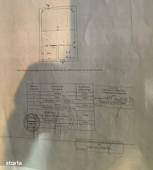 Garsonieră decomandată, mobilată în Podu Roș