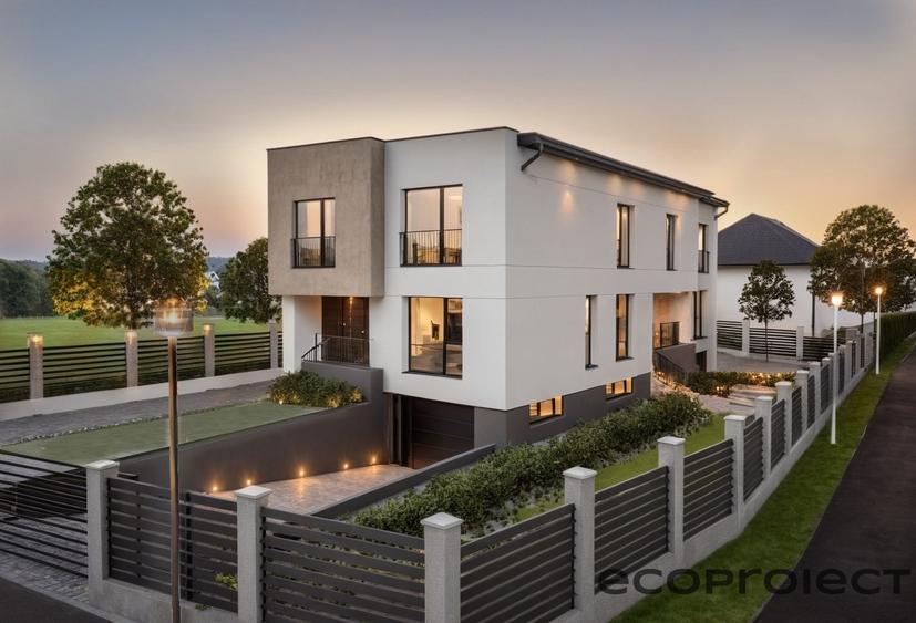 Duplex cu 4 camere decomandat cu Canalizare în Central