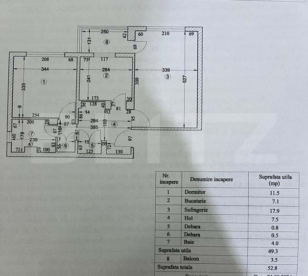 Apartament 2 camere, centrala si AC, zona Rond cartier Rovine - 10