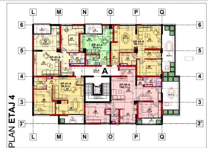 Apartament cu 2 camere decomandat în Central