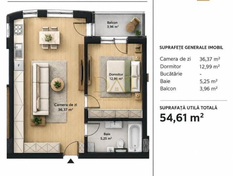 Apartament cu 2 camere în Gheorgheni