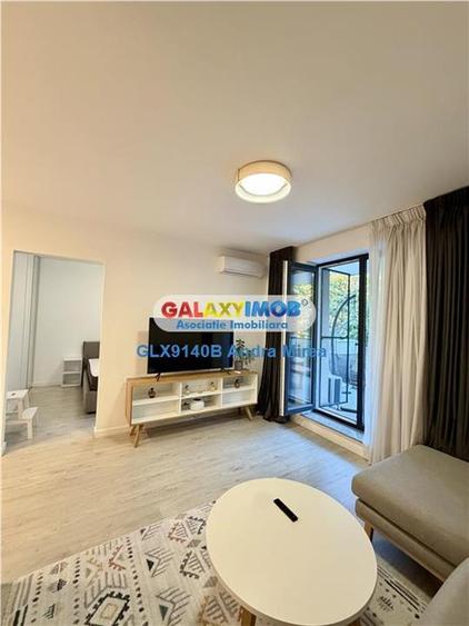 Apartament cu 2 camere semidecomandat, mobilat în Băneasa