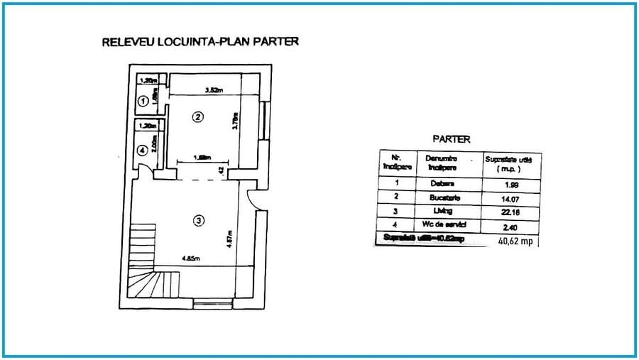 Duplex cu 7 camere cu Canalizare în 1 Mai