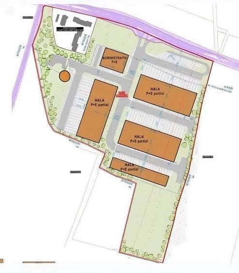 Teren Construcții intravilan de 82640 mp, în Est