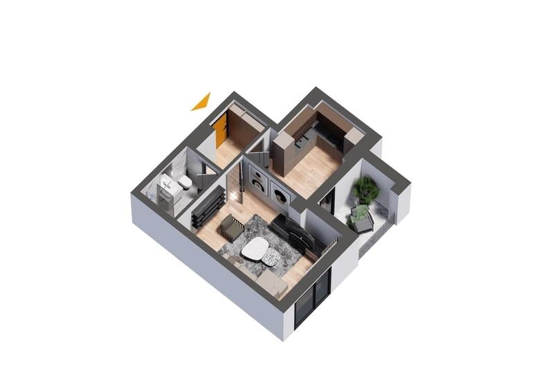Apartament 1 camera Nicolina - Rond  Vechi  COD 158759 - 2