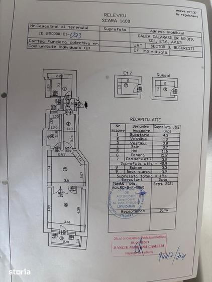 Apartament cu 2 camere în Muncii